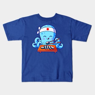 Octo Loves Sushi Kids T-Shirt